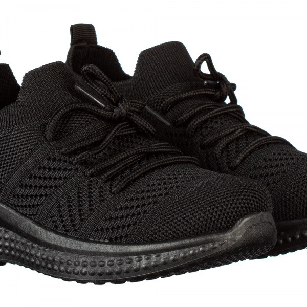 Детски спортни обувки черни от текстилен материал  Kimmy, 3 - Kalapod.bg